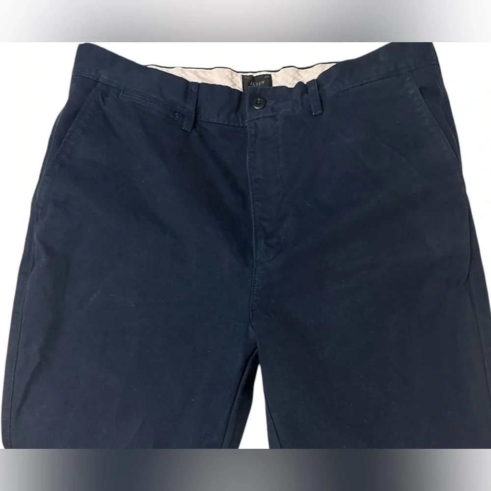Men's Navy Classic Straight J. Crew‎ 100% Cotton Pants Size 34x36